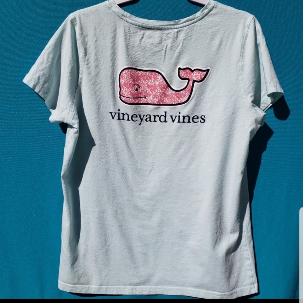 Vineyard Vines Light Blue Short Sleeve Whale T